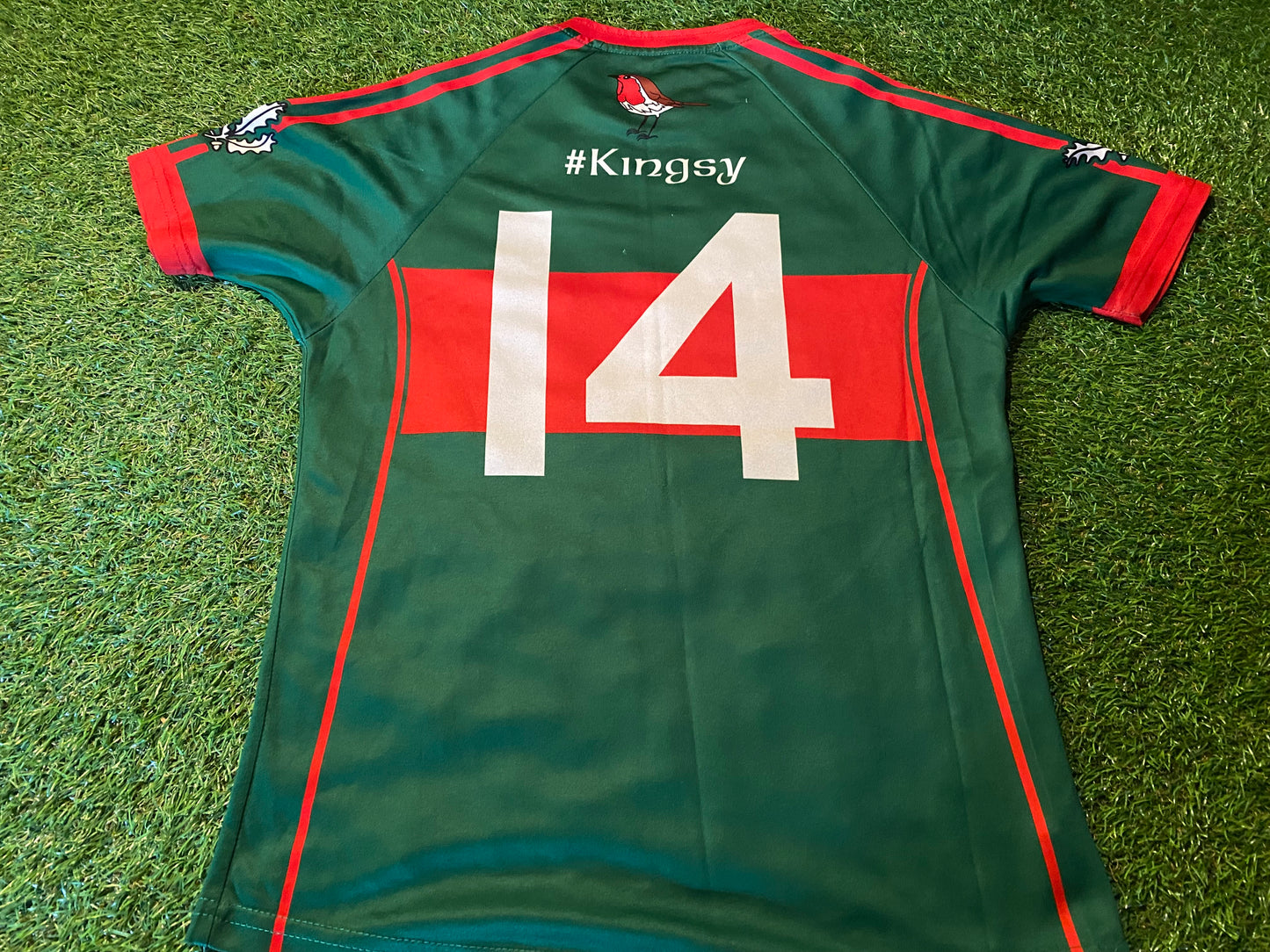 Slaughtmanus Co Derry GAA Gaelic Football Tight Fit Small mans No 14 Match Worn Top
