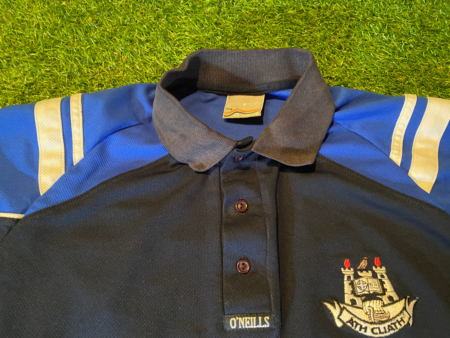 Co Dublin GAA Gaelic Football Ireland Medium Mans Vintage Polo Shirt / Jersey
