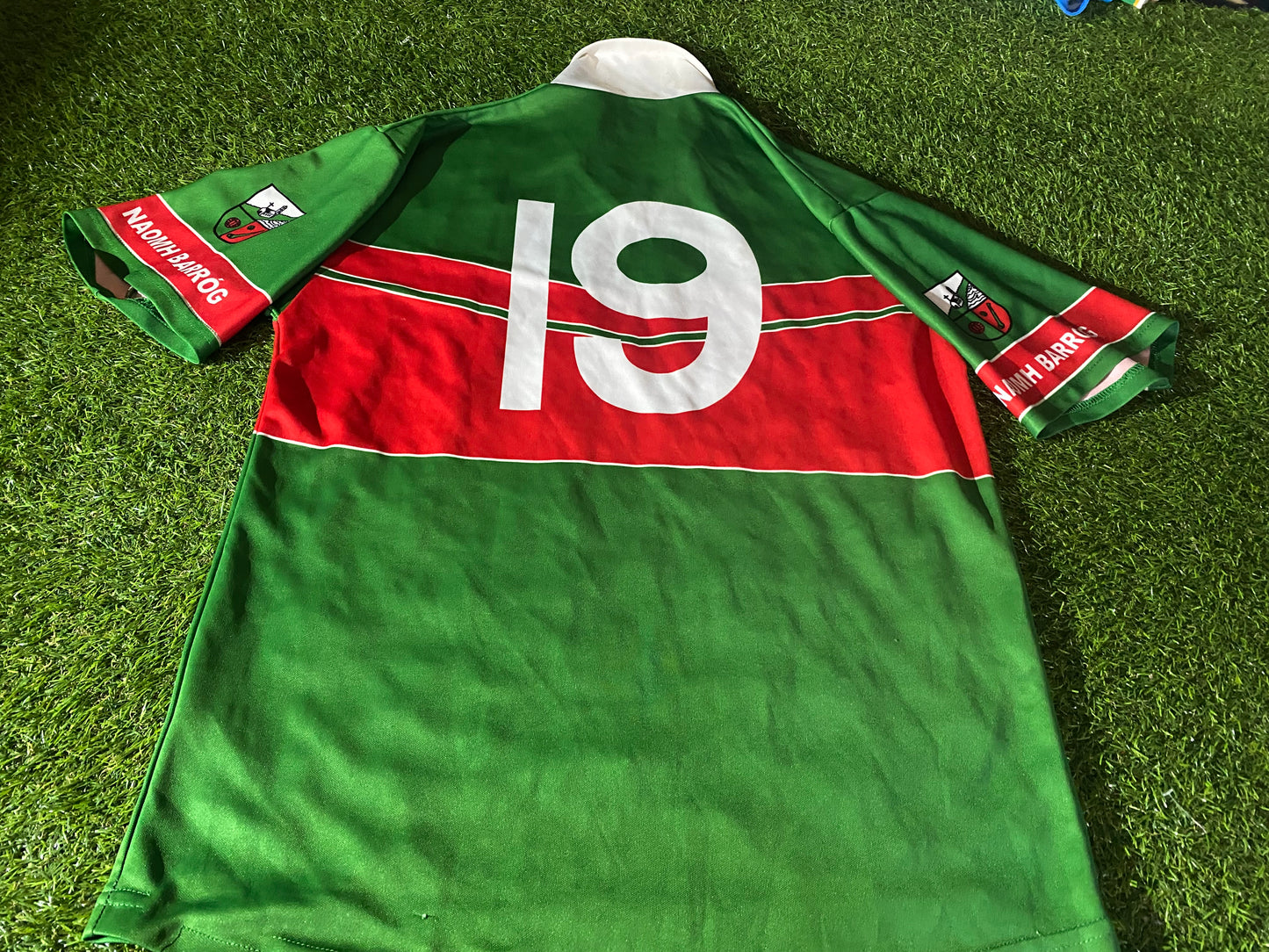 Naomh Barrog Dublin Ireland GAA Gaelic Football Hurling Large Mans Match Worn no19 Jersey