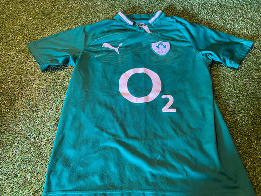 Ireland IRFU Eire Irish Rugby Union Football Medium Mans Puma Made Home Jersey