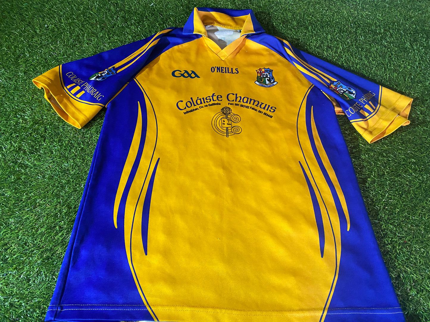 Colaiste Phadraig Eire Irish Ireland GAA Gaelic Football Large Mans Vintage no14 Jersey