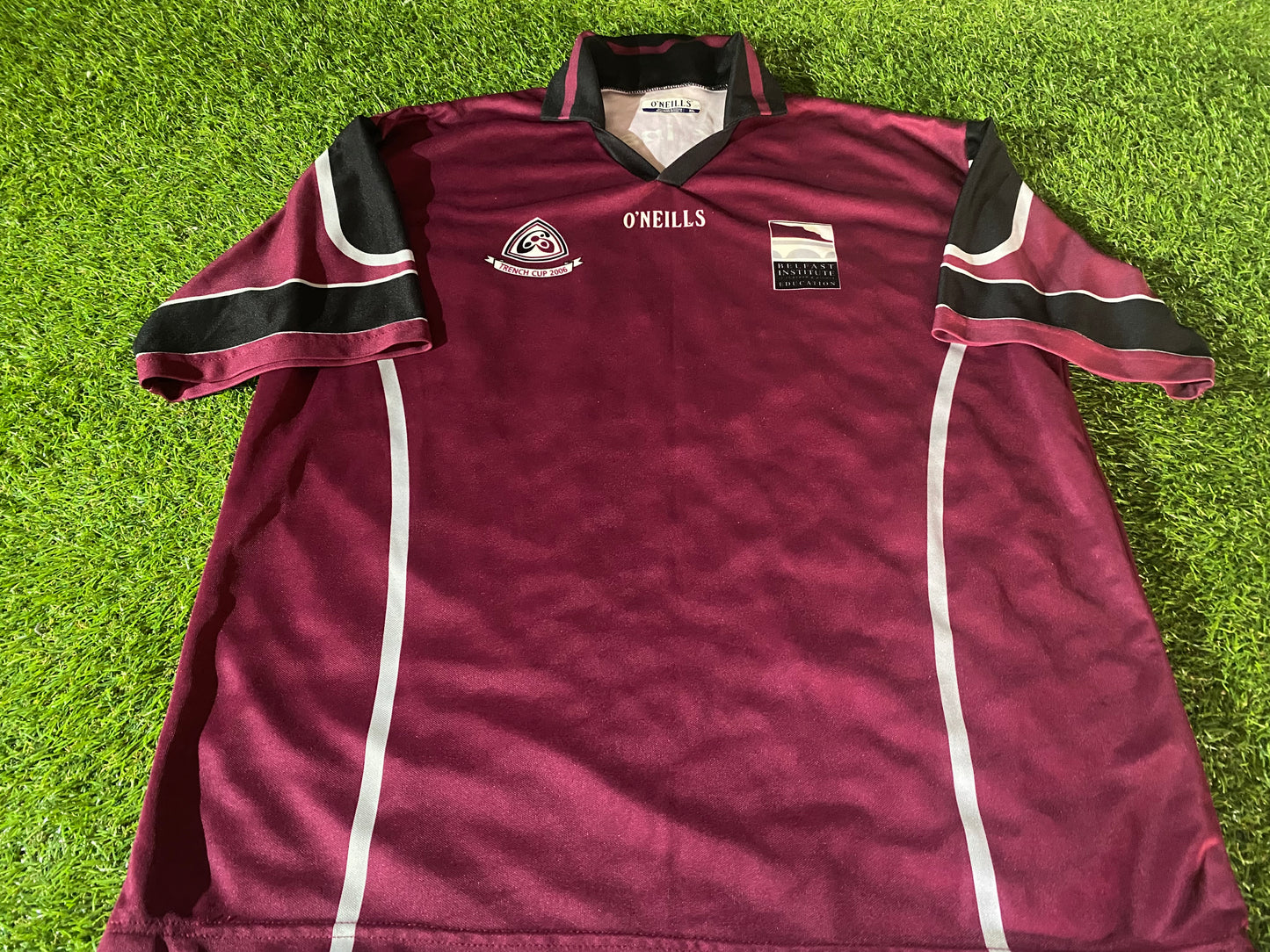 Belfast Institute GAA Gaelic Football XL Extra Large Mans No5 Match Worn Trench Cup Jersey