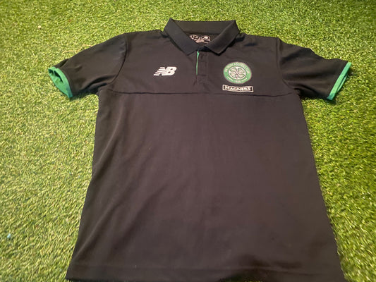 Celtic FC Scotland Football Medium Mans New Balance Made Lighter Polo Jersey