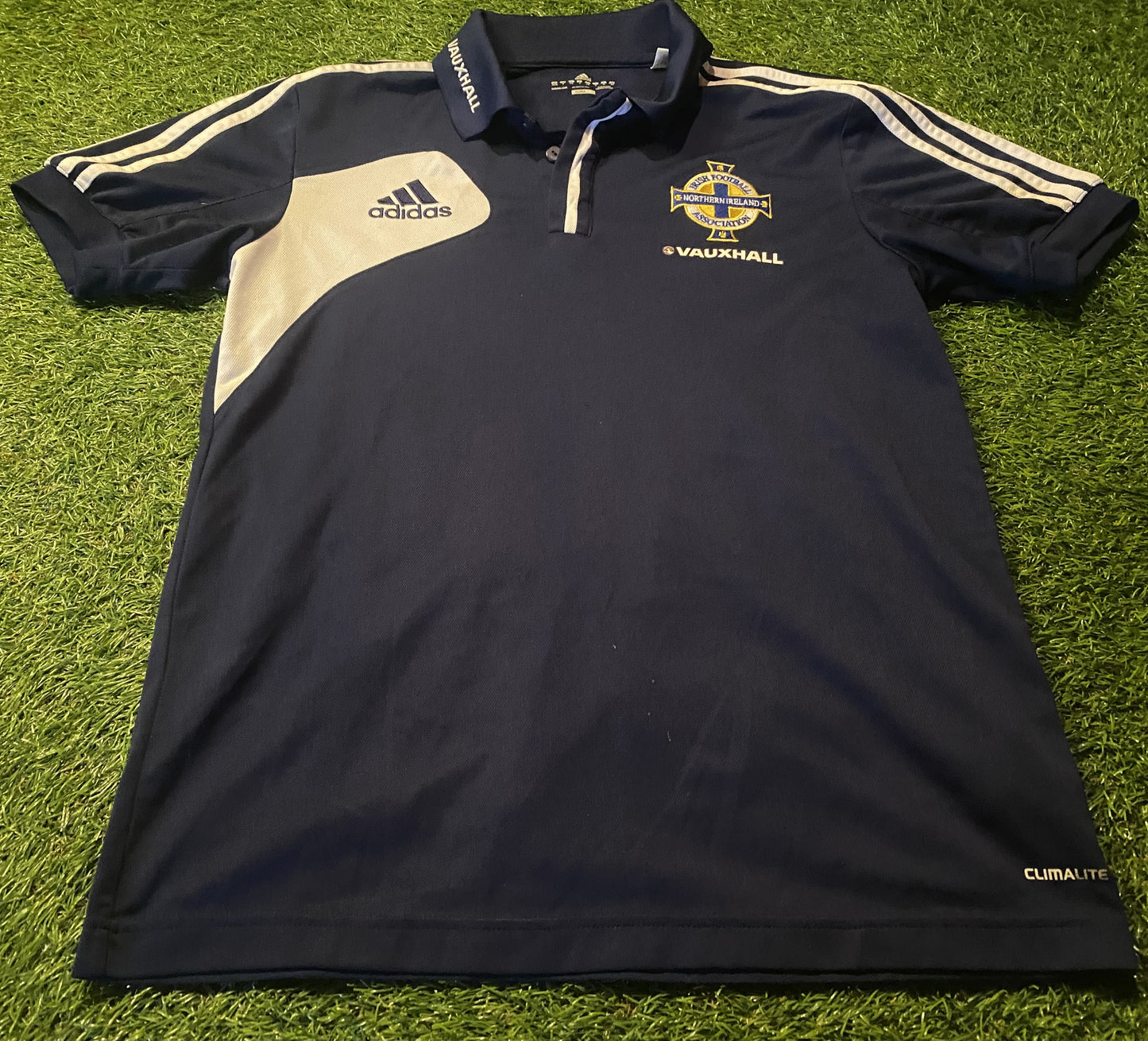 Northern Ireland Football Ulster GAWA Small Mans Adidas Made Polo Leisure Jersey