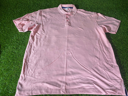 Cotton Traders Rugby Union Football XL Extra Large Mans BNWOT Pink Polo Shirt