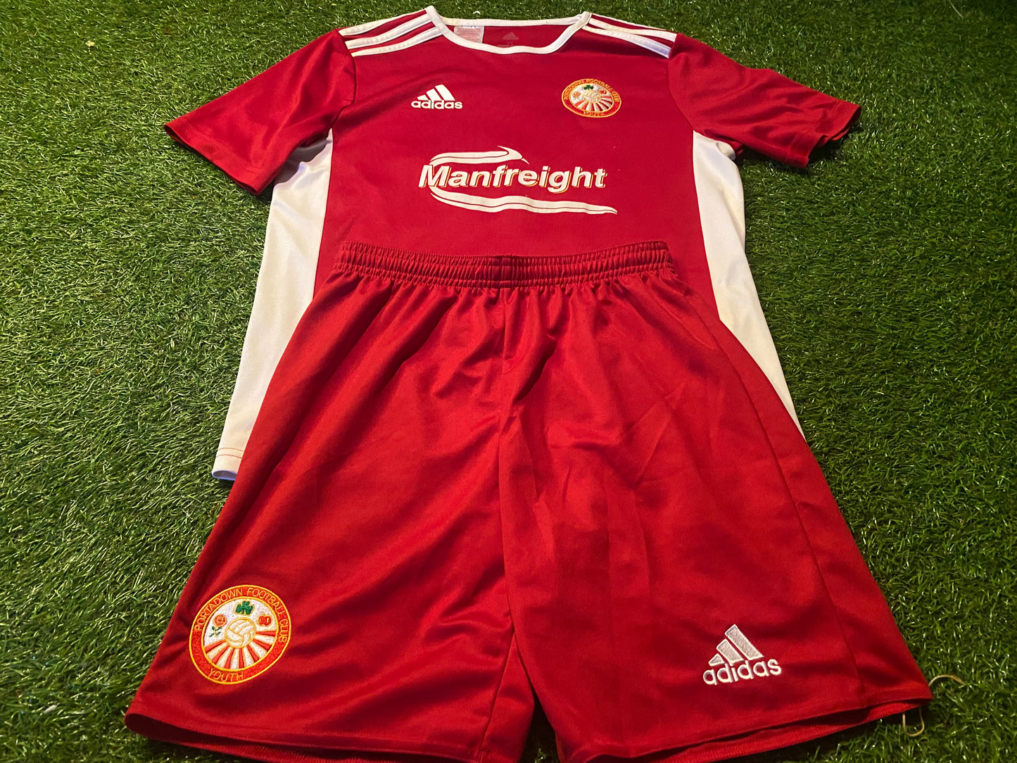 Portadown FC Northern Ireland Football Large Boys 10-12 Year Old no11 Top & Shorts Set