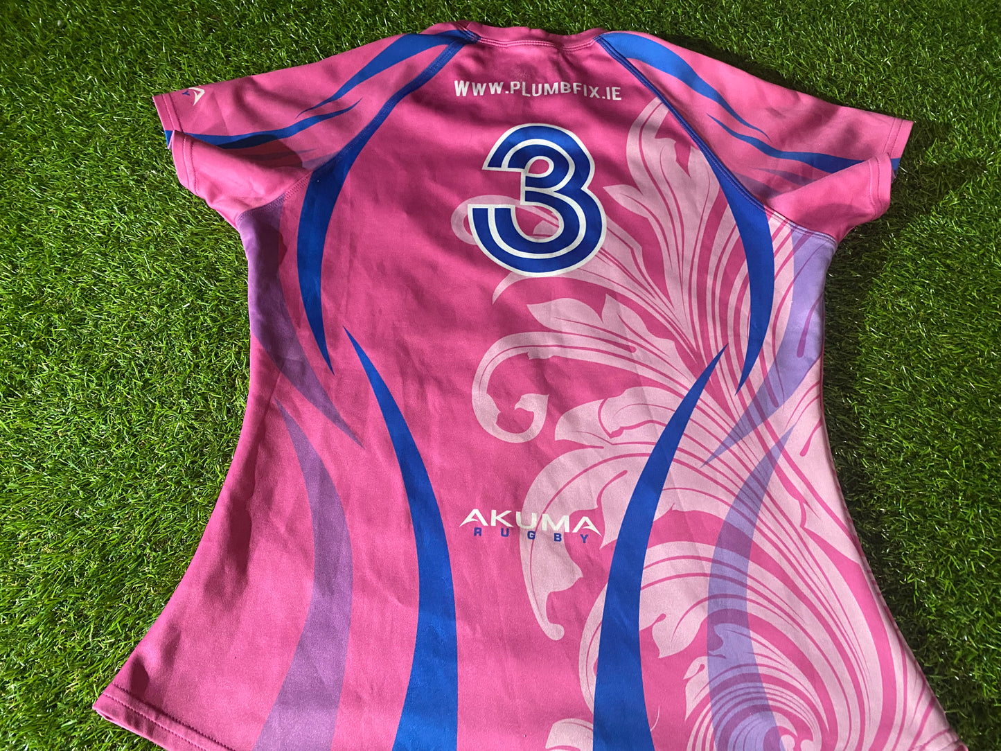 Portlaoise RFC Eire Irish Rugby Union Football Females Womans Size 16 Match worn no3 Jersey