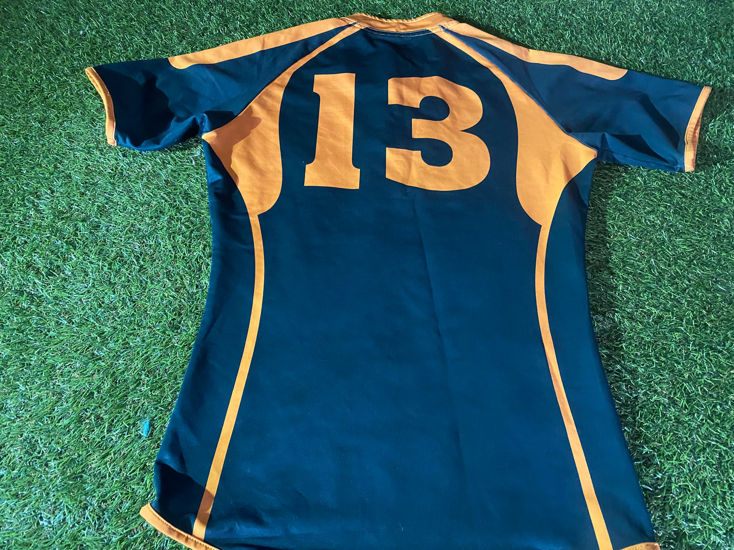 Fermoy RFC Co Cork Eire Irish Ireland Rugby Union Large Mans Match Worn Tight Fit no13 Jersey