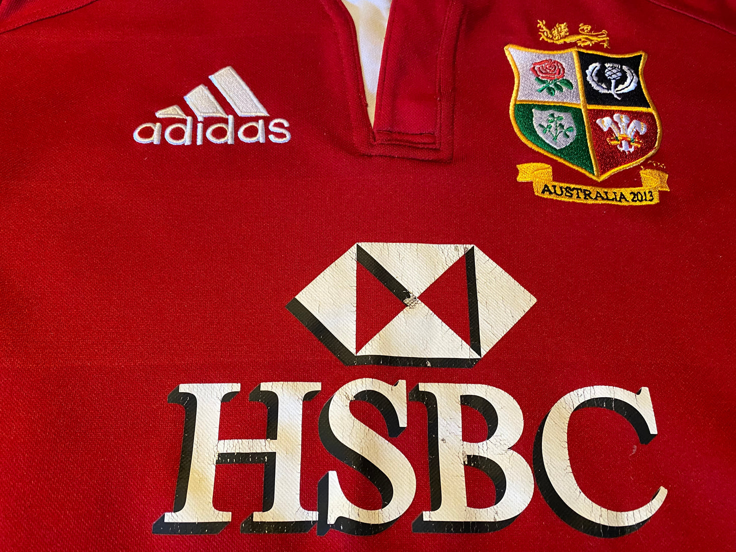 British & Irish Lions Rugby Union Football Small Mans 2013 Adidas Tour of Australia Jersey