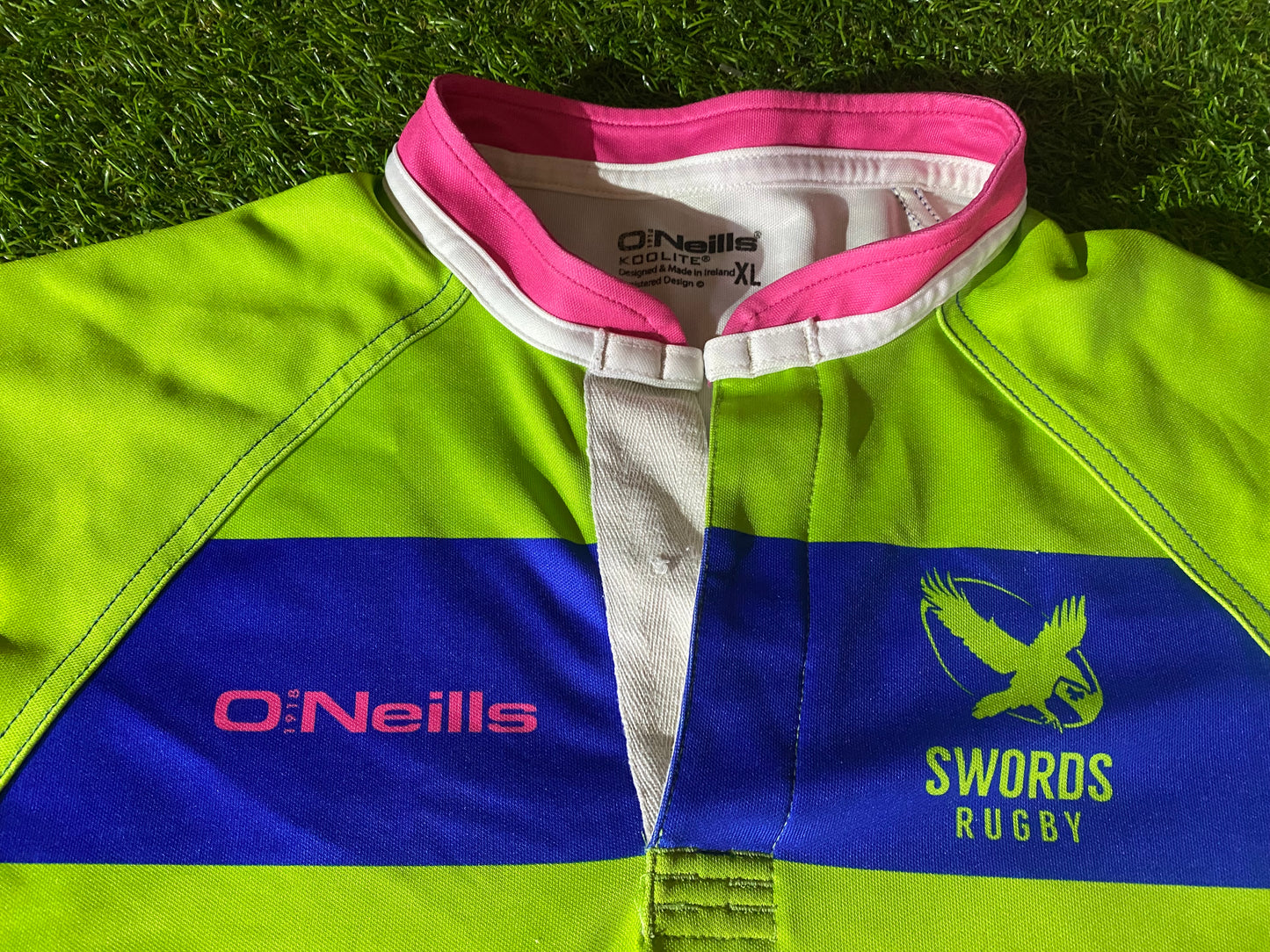 Swords Dublin Ireland Eire Irish Rugby Union XL Extra Large Mans Tight Fit Stretch no6 Jersey