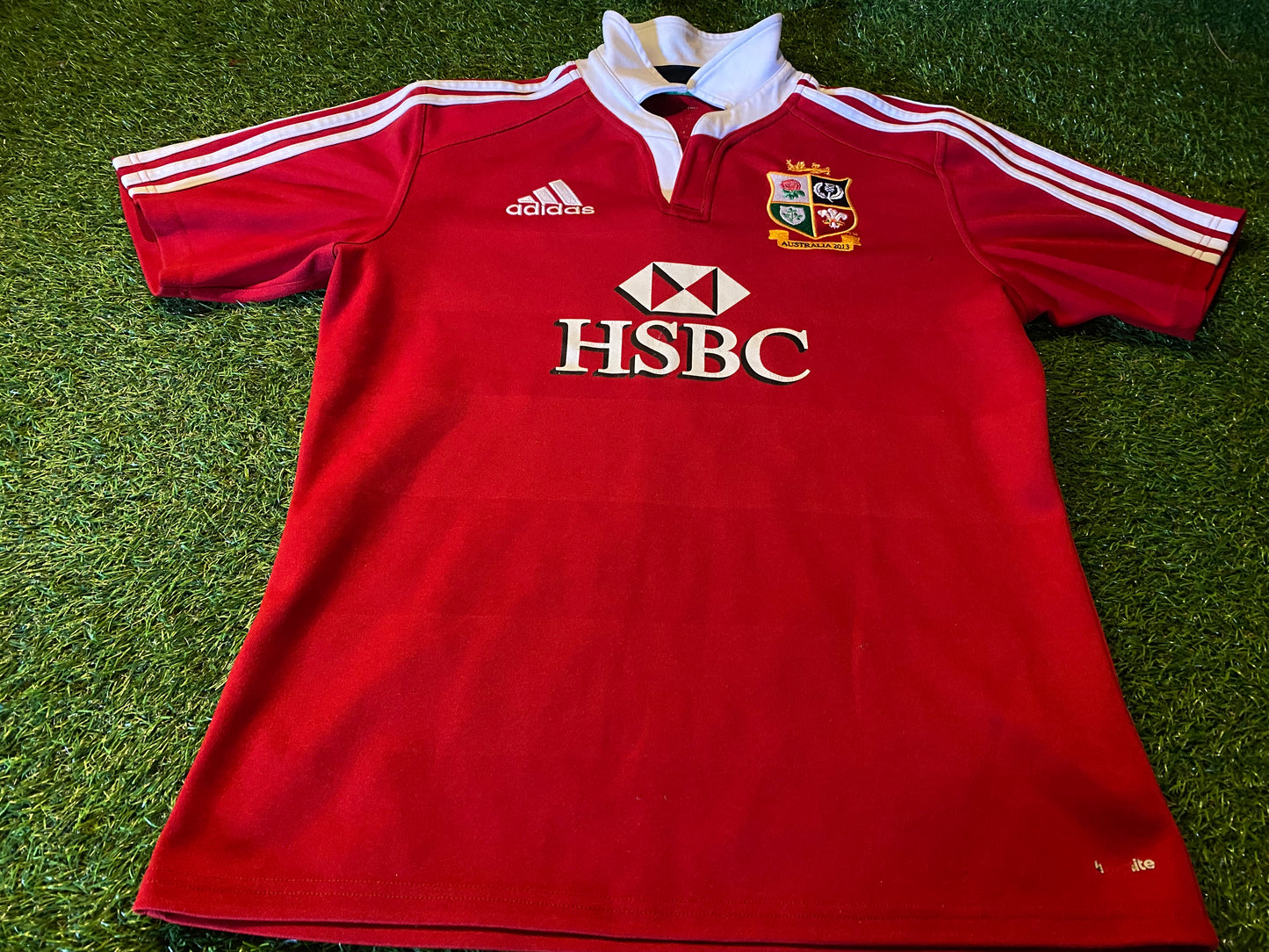 British & Irish Lions Rugby Union Football Medium Mans 2013 Adidas Tour of Australia Jersey