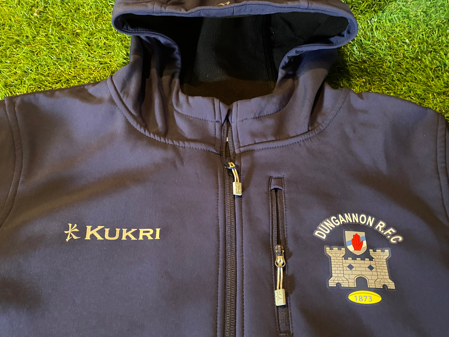 Dungannon RFC Blues Ulster Northern Ireland Small Mans Kukri Made Zip Up Training jacket