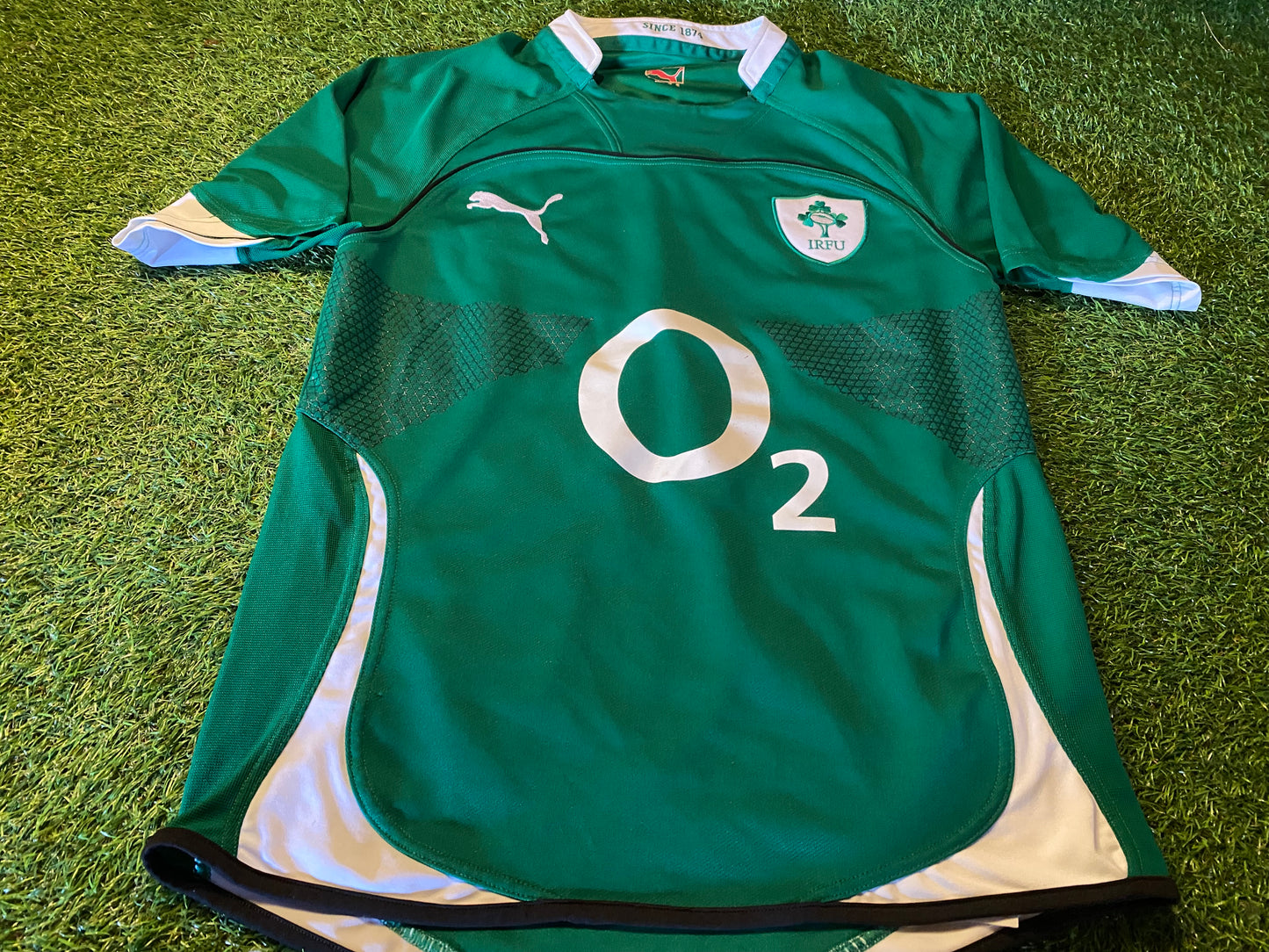 Ireland IRFU Eire Irish Rugby Union Football Medium Mans Puma Made Home Jersey