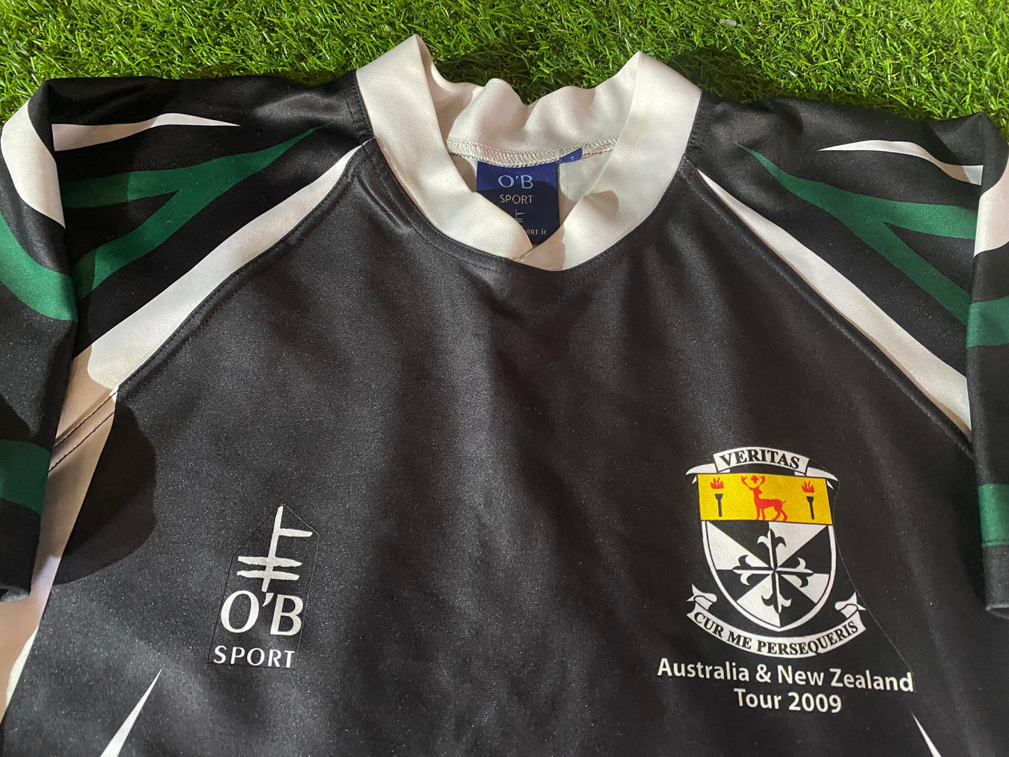 Newbridge College 2009 Tour Eire Irish Ireland Rugby Union Large Mans Match Worn no2 Jersey