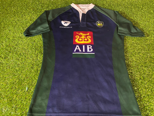 AIB RFC Eire Irish Ireland Bank Rugby Union Large Mans Match Worn no12 Jersey