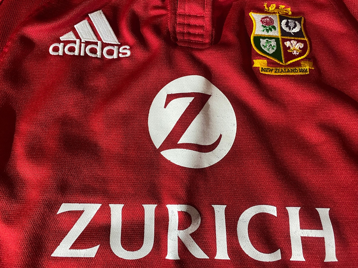 British & Irish Lions Rugby Union Football Small Mans 2005 Adidas Tour of New Zealand Jersey