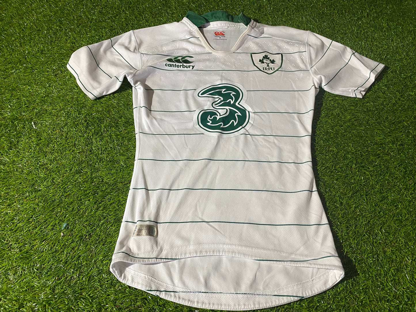 Ireland IRFU Eire Irish Rugby Union Medium Mans Puma Made Tight Fit Player Issue Jersey