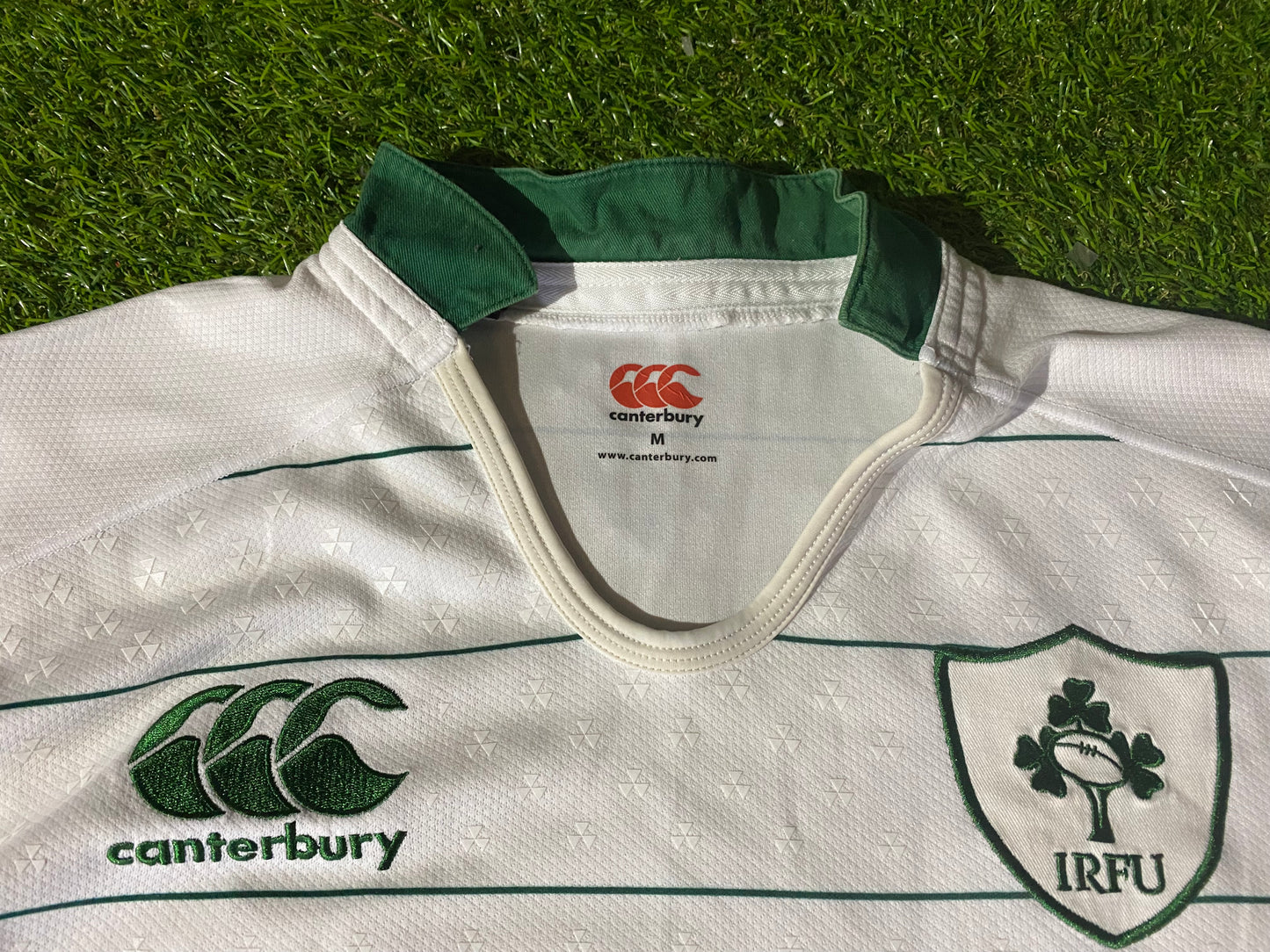 Ireland IRFU Eire Irish Rugby Union Medium Mans Puma Made Tight Fit Player Issue Jersey