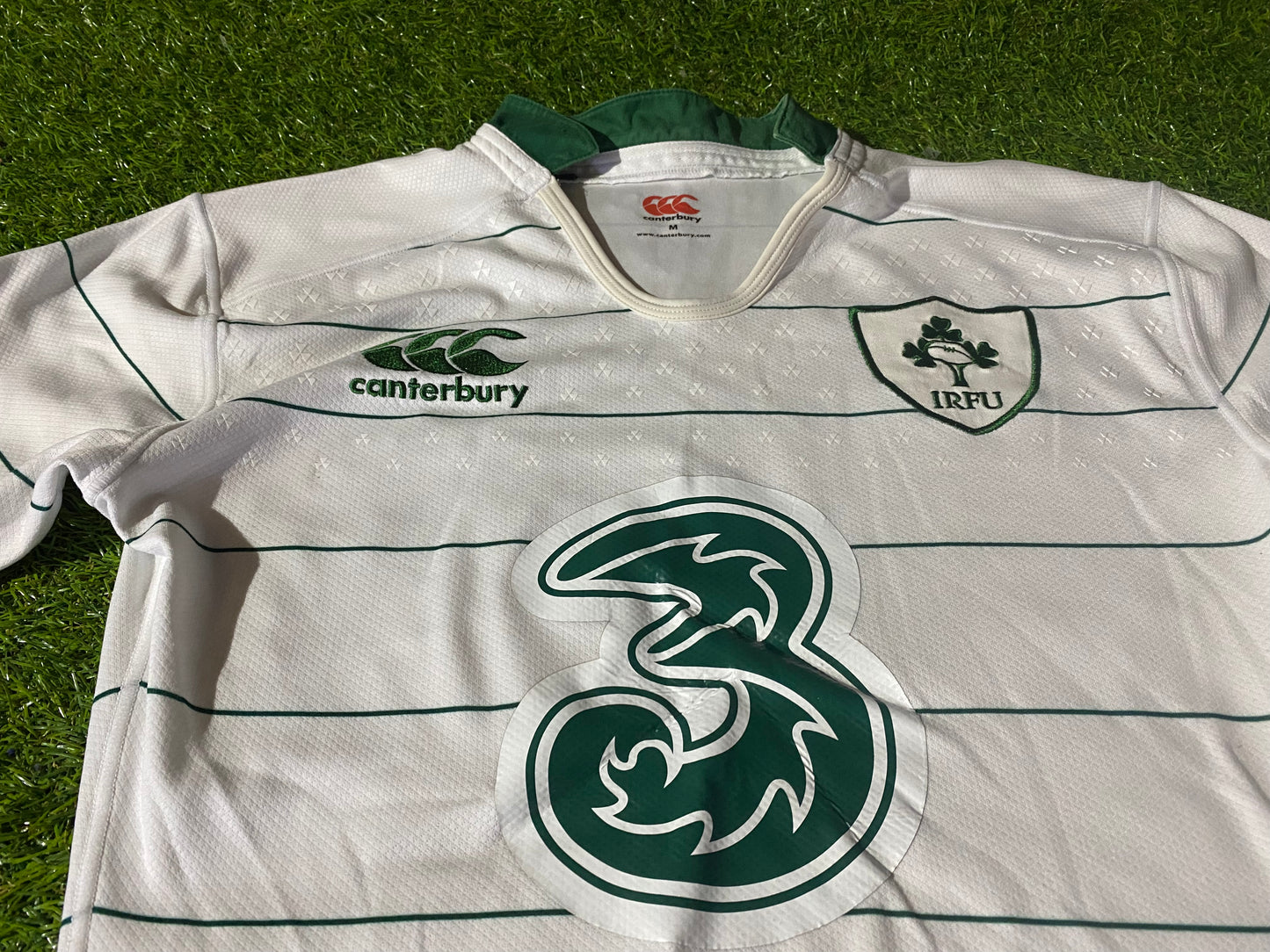 Ireland IRFU Eire Irish Rugby Union Medium Mans Puma Made Tight Fit Player Issue Jersey