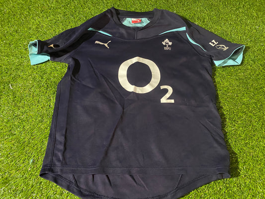 Ireland IRFU Eire Irish Rugby Union Medium Mans Puma Made Player Issue ET Training Jersey