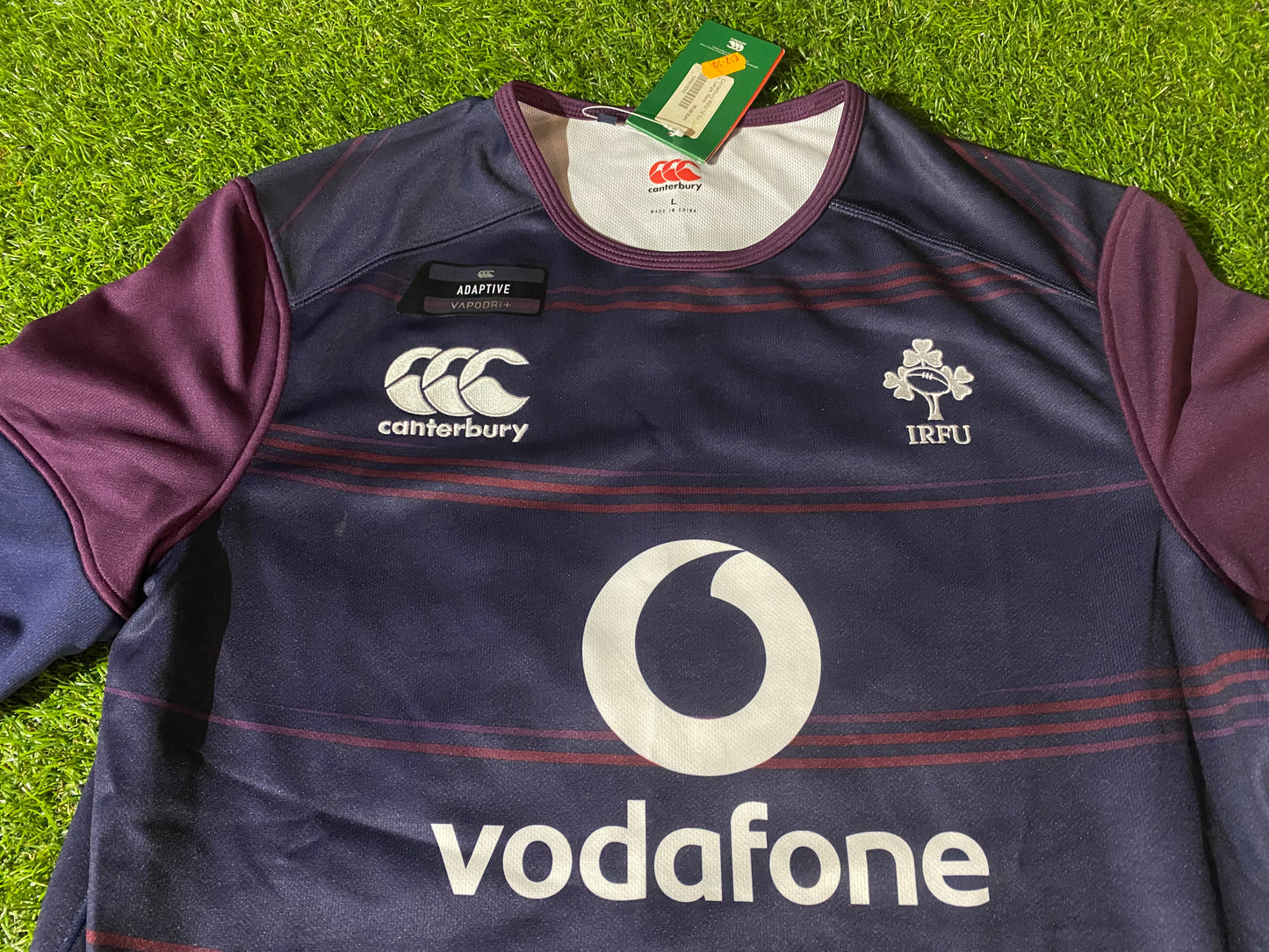 Ireland IRFU Eire Irish Rugby Union Football Large Mans New BNWT CCC Made Jersey