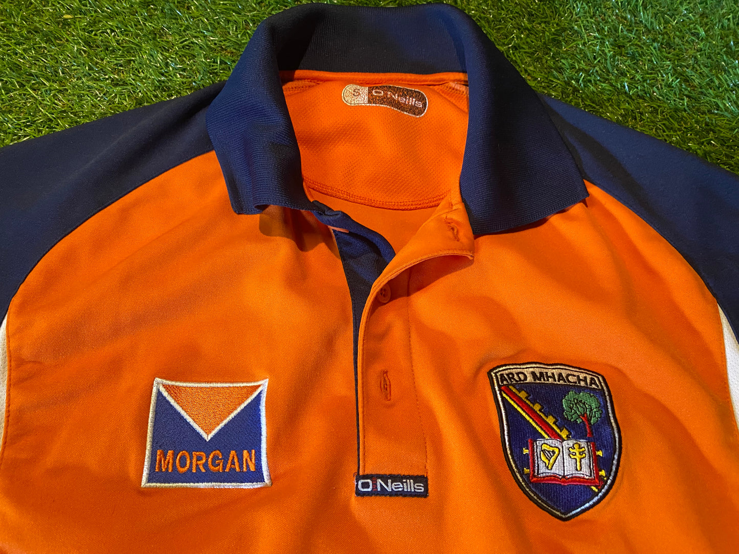 Co Armagh GAA Gaelic Football Ireland Small Mans Rare Vintage Polo Jersey