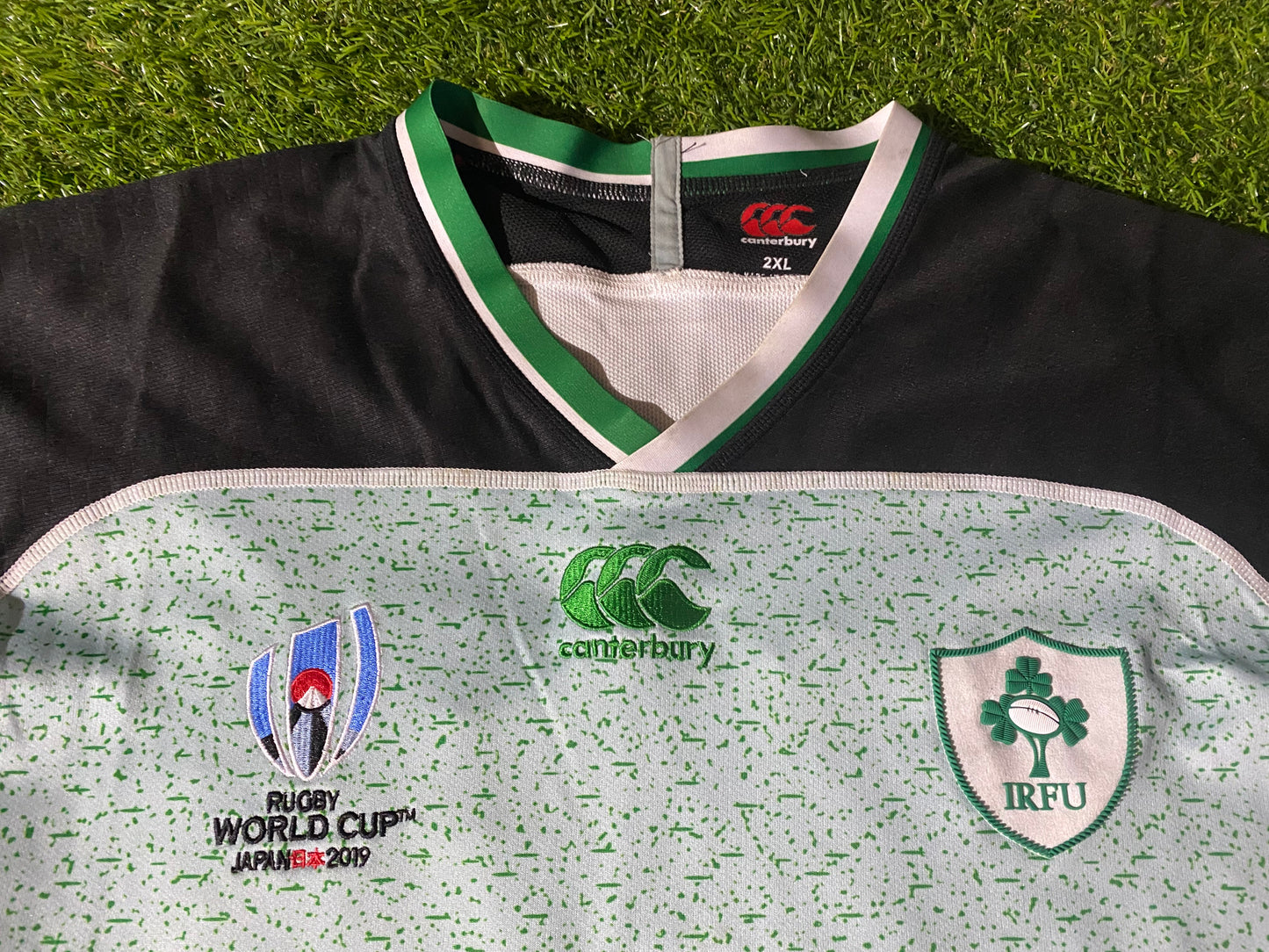 Ireland IRFU Eire Irish Rugby Union Football XXL 2XL Mans World Cup Japan 2019 Jersey