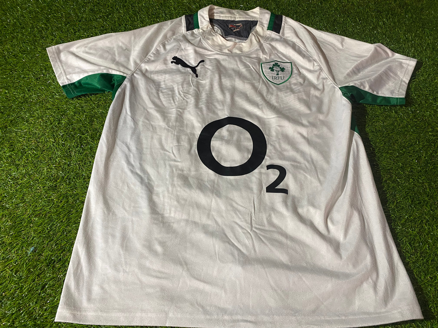 Ireland IRFU Eire Irish Rugby Union Football Large Mans Puma Made Away Jersey