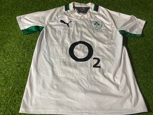 Ireland IRFU Eire Irish Rugby Union Football Large Mans Puma Made Away Jersey