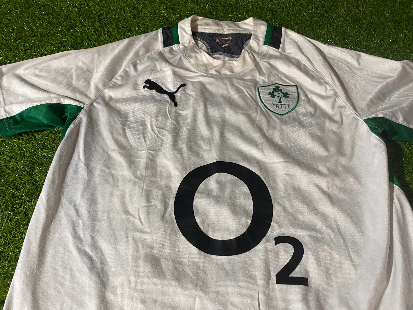 Ireland IRFU Eire Irish Rugby Union Football Large Mans Puma Made Away Jersey