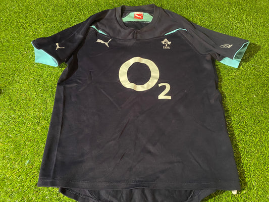 Ireland IRFU Eire Irish Rugby Union XL Extra Large Mans Puma Made Tight Fit Training Jersey