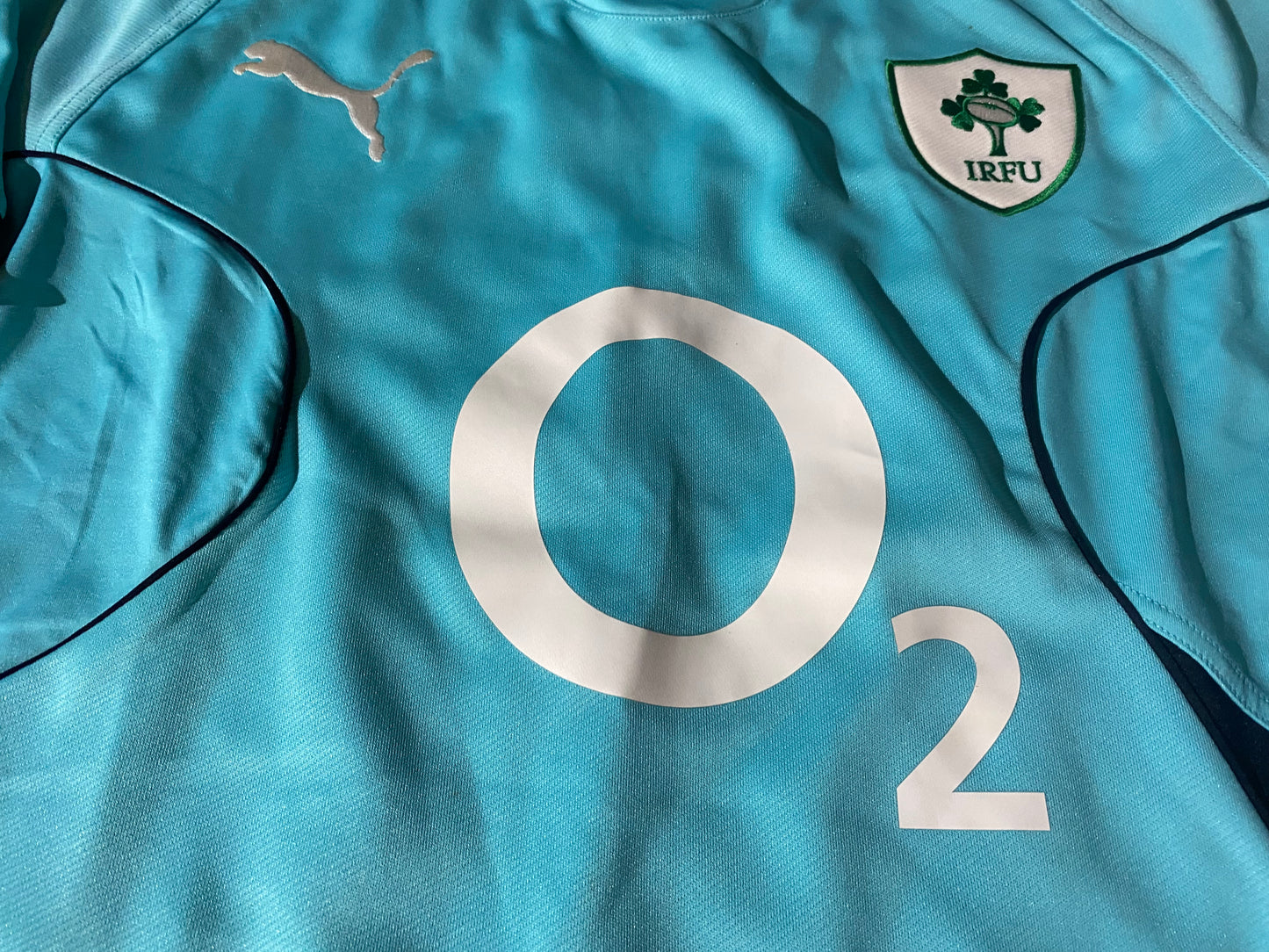 Ireland IRFU Eire Irish Rugby Union XL Extra Large Mans Tighter Fit Longer Jersey