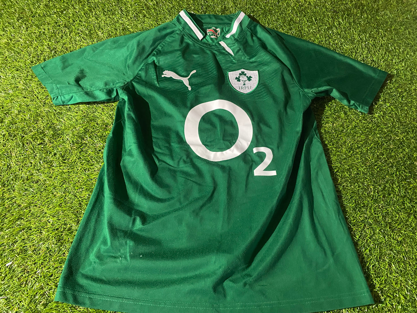 Ireland IRFU Eire Irish Rugby Union Small Mans Puma Made Home Jersey