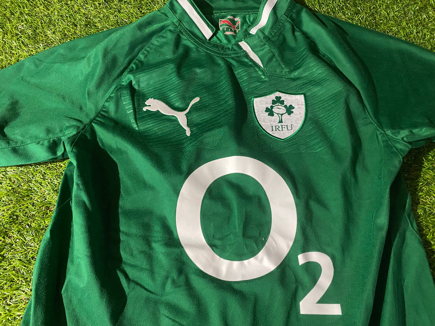 Ireland IRFU Eire Irish Rugby Union Small Mans Puma Made Home Jersey