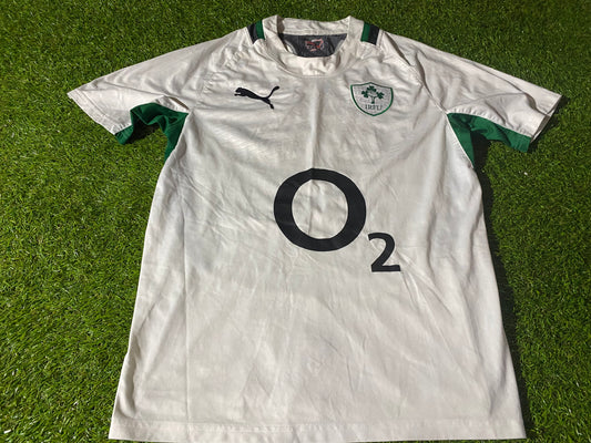 Ireland IRFU Eire Irish Rugby Union Medium Mans Puma Made Away Jersey