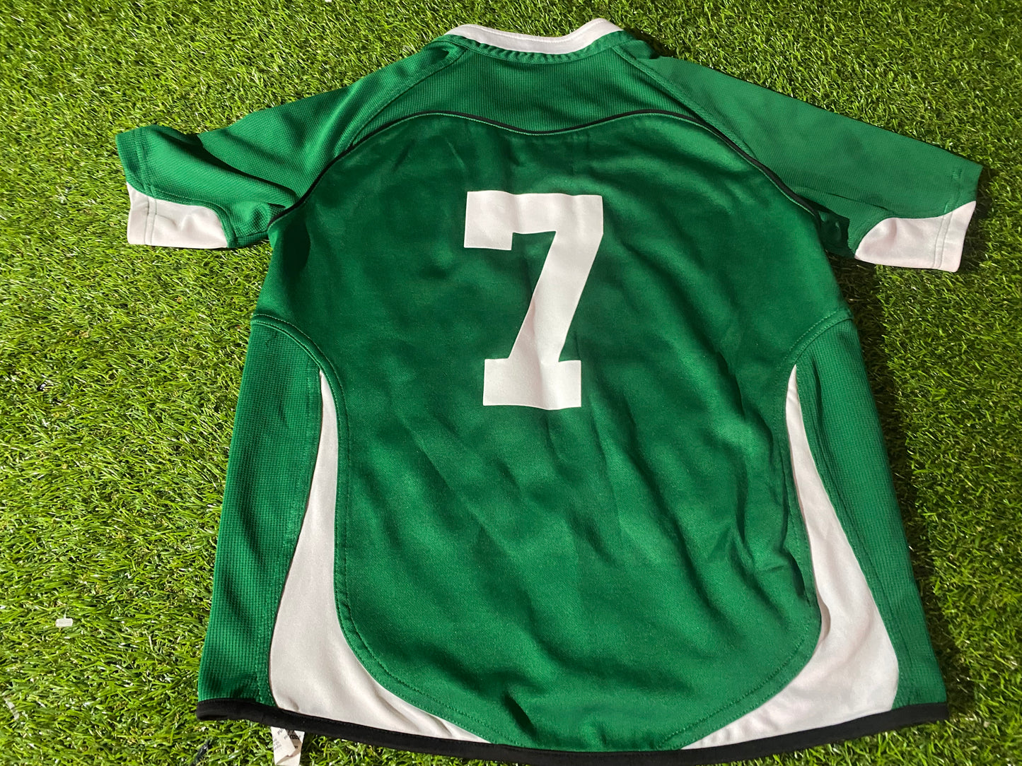 Ireland v England 2011 Eire Irish Rugby Union Youths / X Small Mans no7 Puma Home Jersey