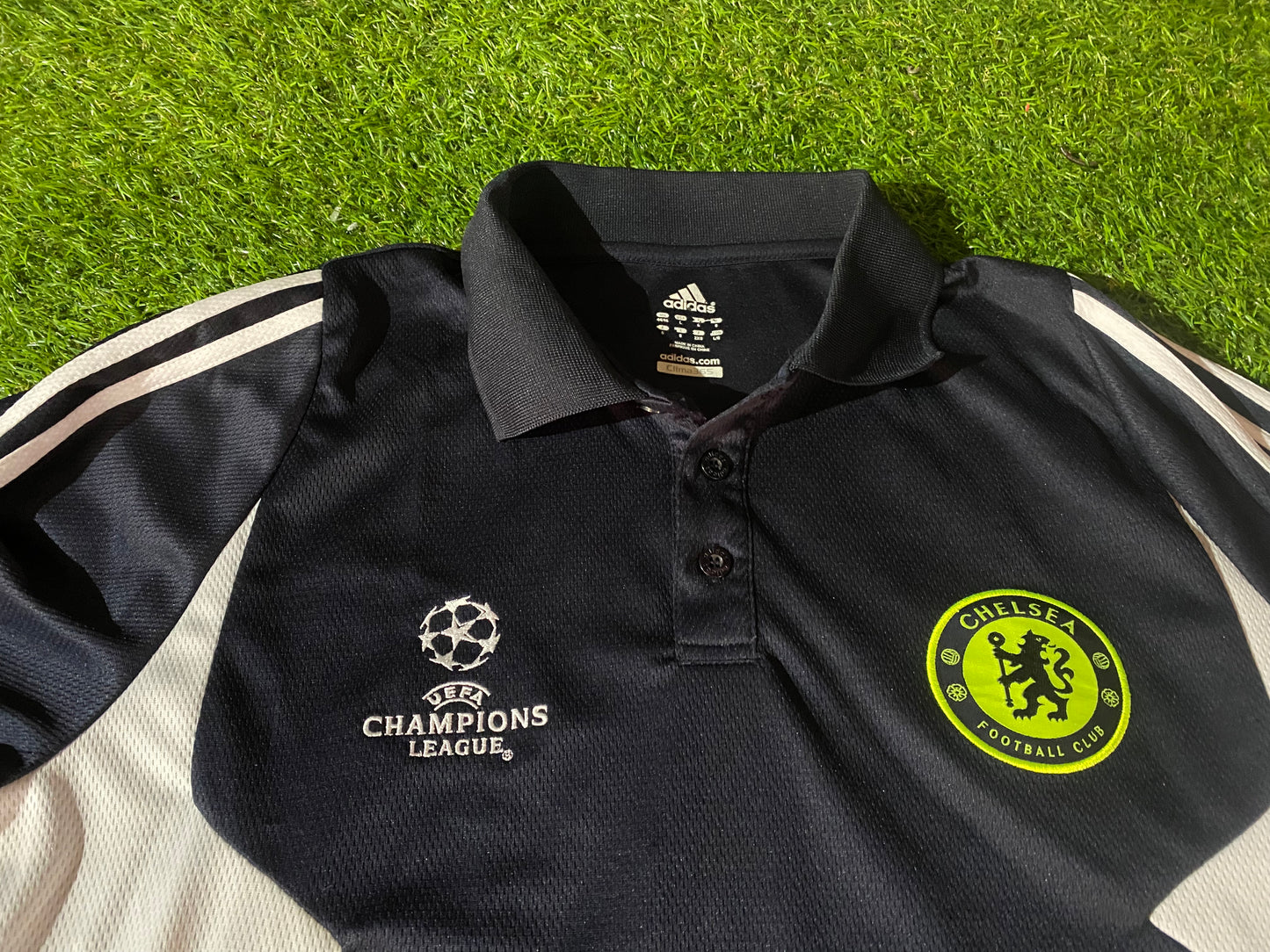 Chelsea FC England Football Large Mans Champions League Adidas Leisure Polo Jersey