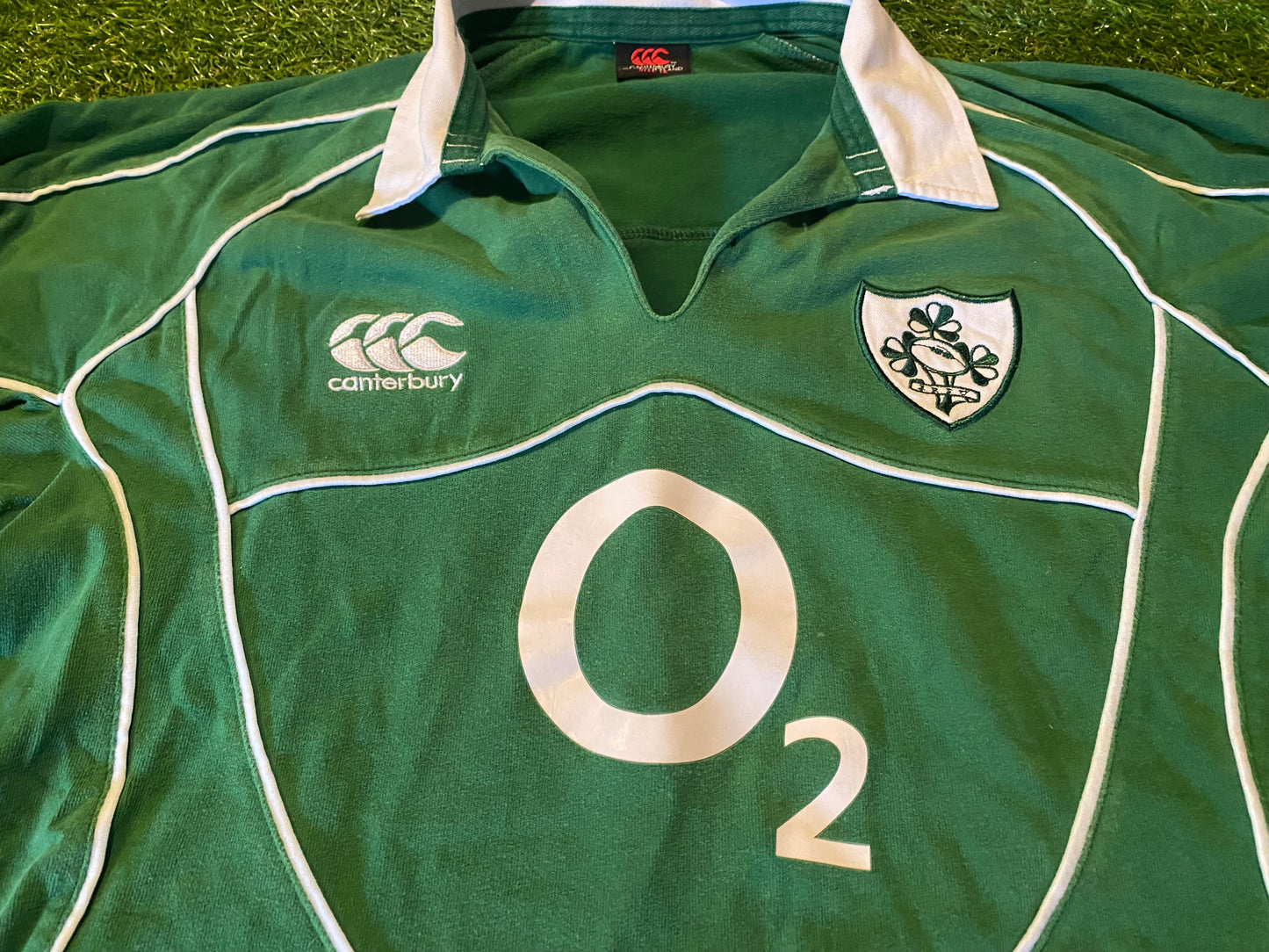 Ireland Irish Eire Rugby Union Football Adult Womans Females Size 14-16 CCC Vintage Jersey