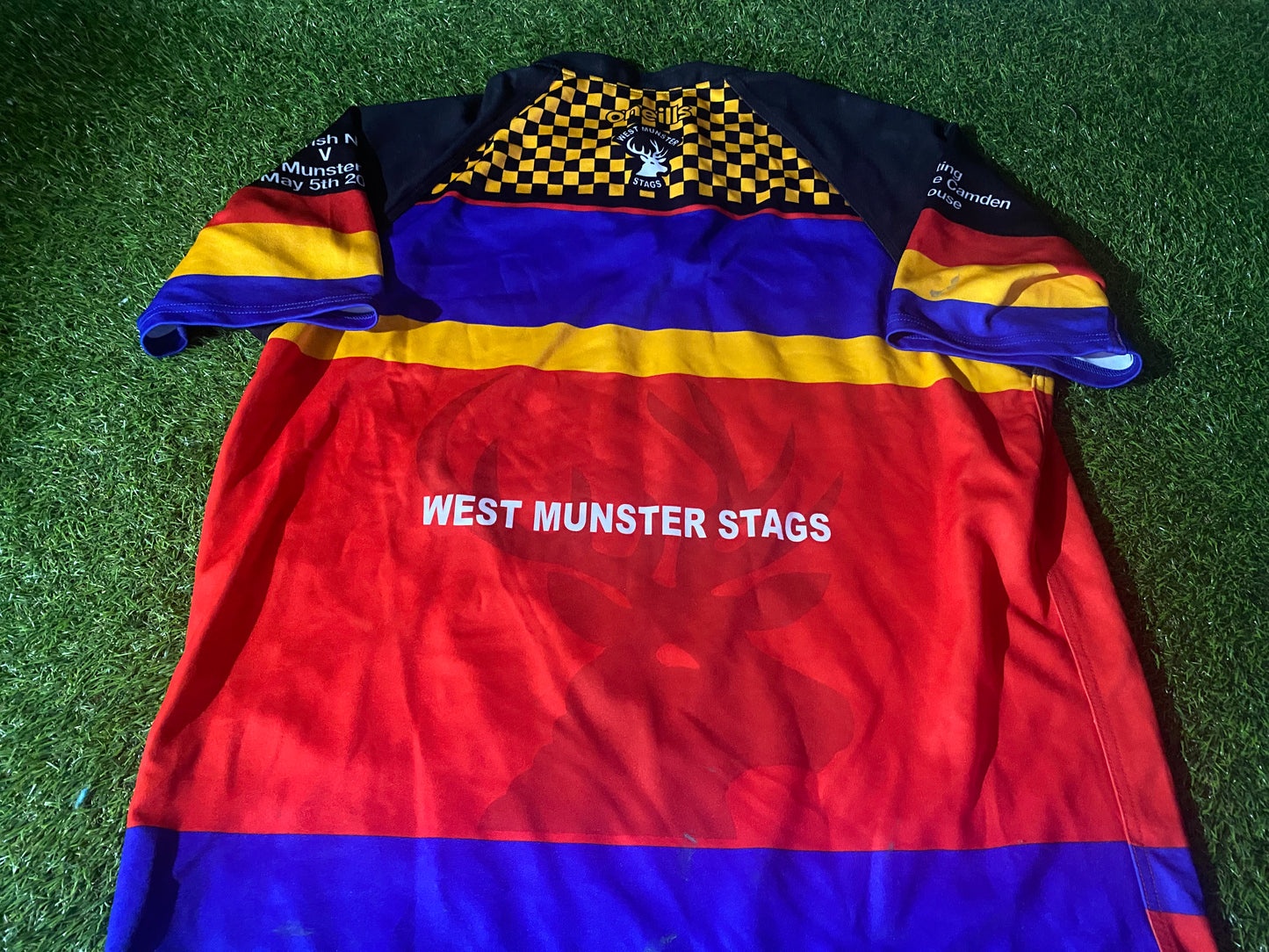 Munster Stags Rugby Union Football Big XXL 2XL Mans Oneills of Dublin Jersey