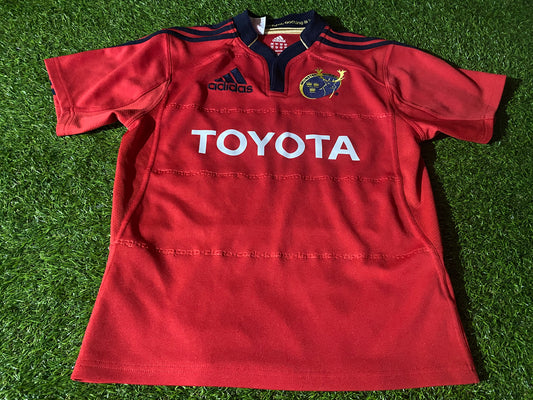 Munster Eire Irish Ireland Rugby Union XL Boys 13-14 Year XS Mans Adidas Jersey