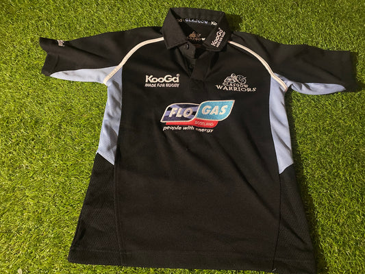 Glasgow Warriors Scotland Scottish Rugby Union Football Large Boys 10-12 Year Old Jersey