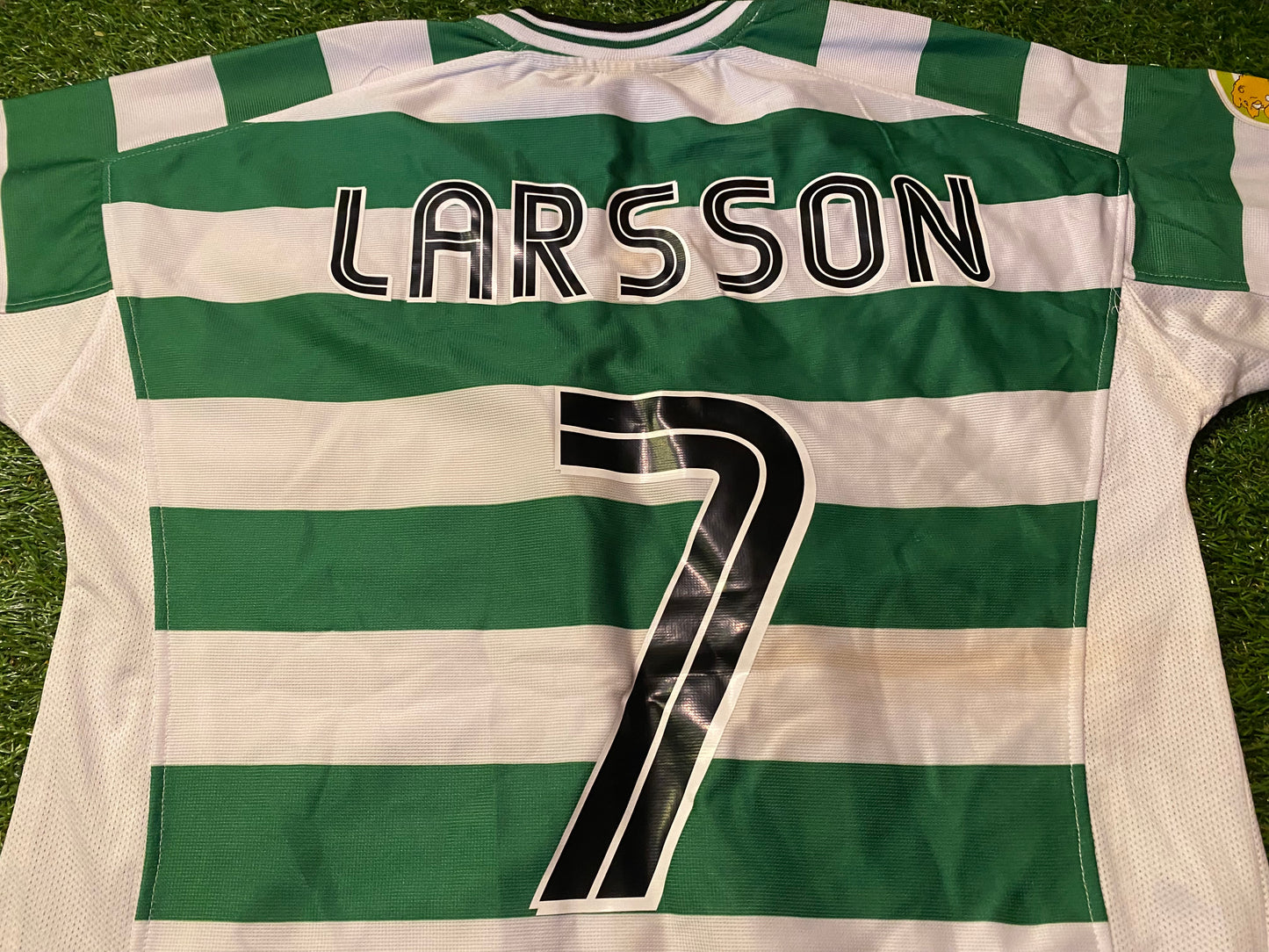 Celtic v Feyenoord Benefit Match Football Small to Medium Mans Larsson no7 Vintage Jersey