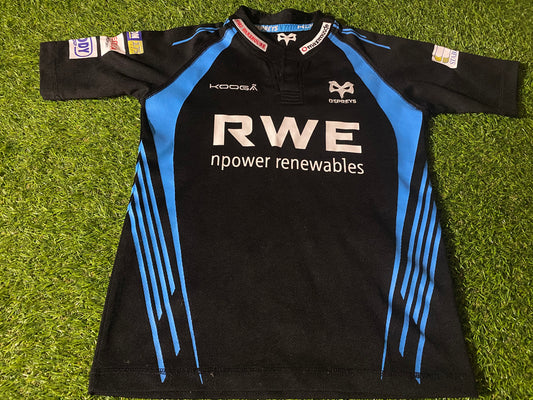 Ospreys Wales Welsh Cymru Rugby Union Medium Boys 10-12 Year Old Jersey