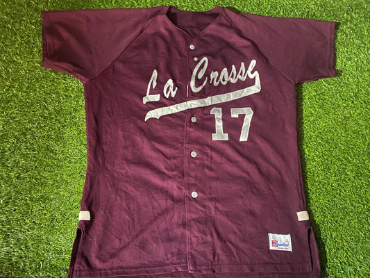 La Crosse Rare Vintage Speedline Made Large Mans no17 Heavy Jersey / Shirt