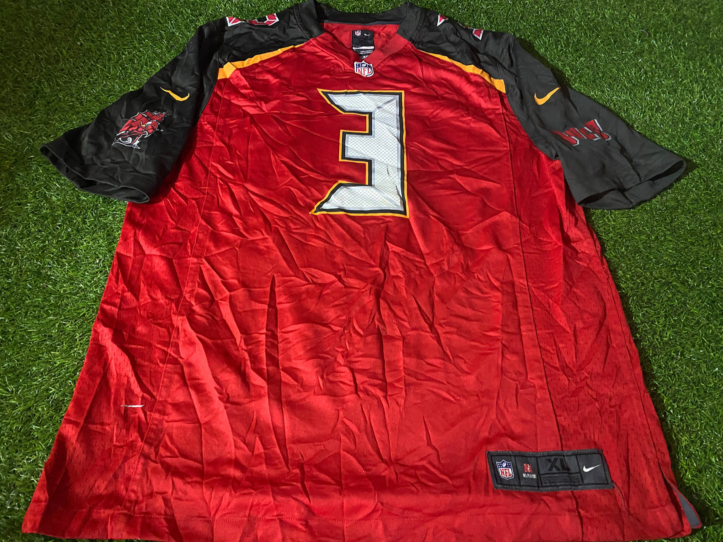 Tampa Bay Buccaneers USA NFL American Football XL Extra Large Mans Winston no3 Nike Jersey