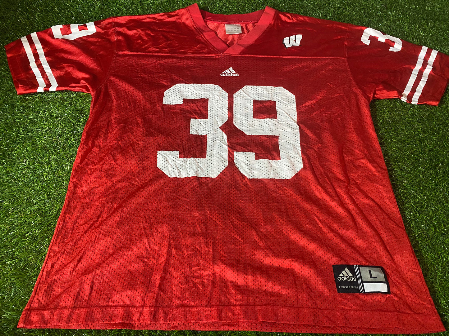 Adidas made W ? Large Mans no39 Rare Vintage USA Sports Jersey NFL Ame ...