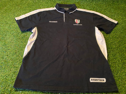 London Irish England Ireland Rugby Union Football Large Mans Polo Jersey