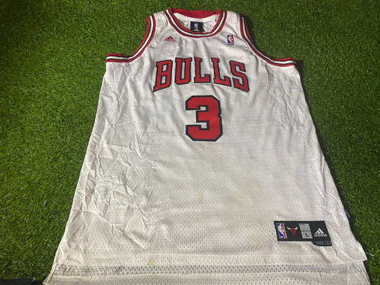 Chicago Bulls USA NBA Basketball Rare Vintage Adidas Made Large Mans Wallace no3 Jersey