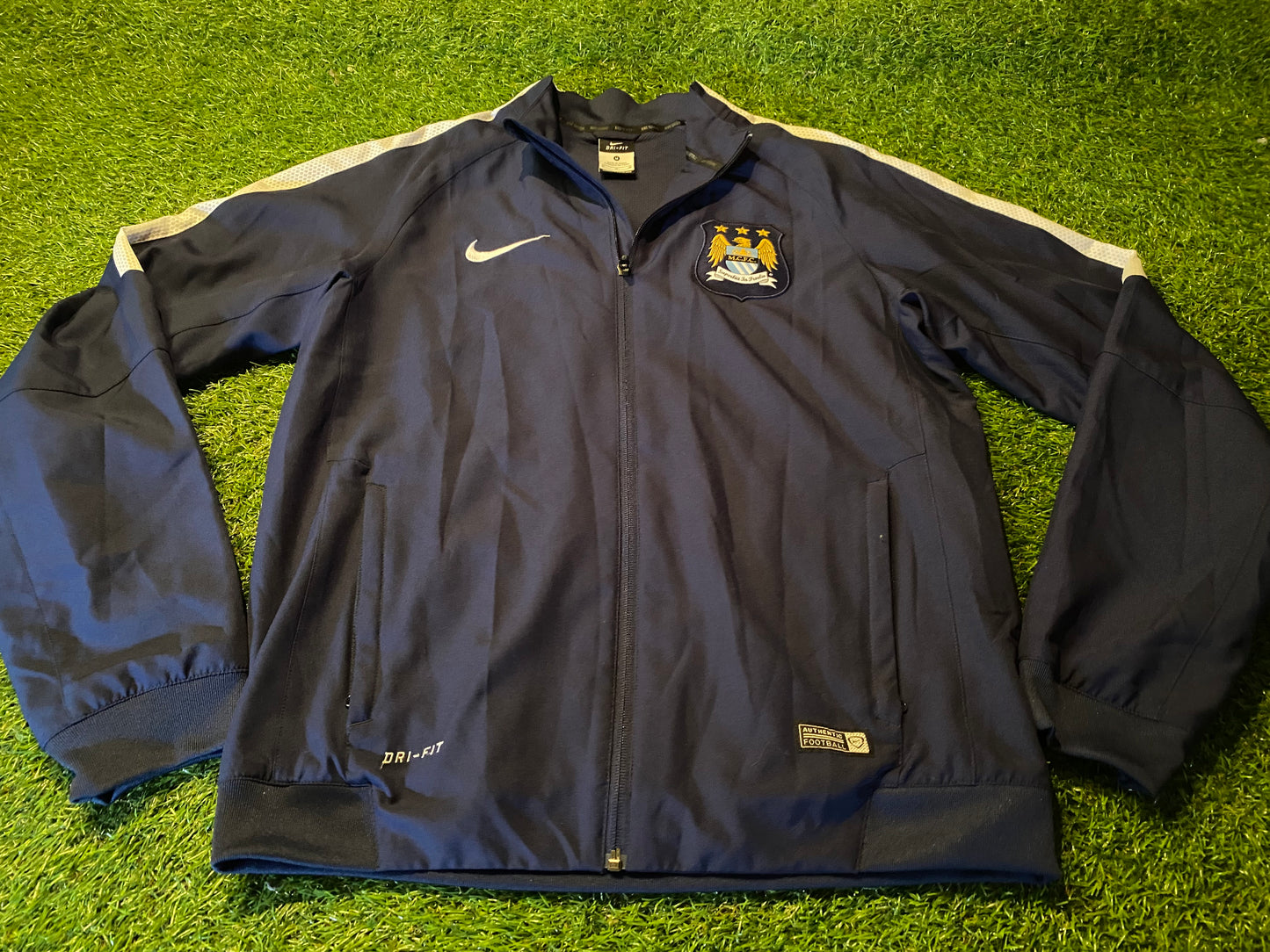 Manchester City England Football Medium Mans Nike Made Full Zip Up Tracksuit Jacket