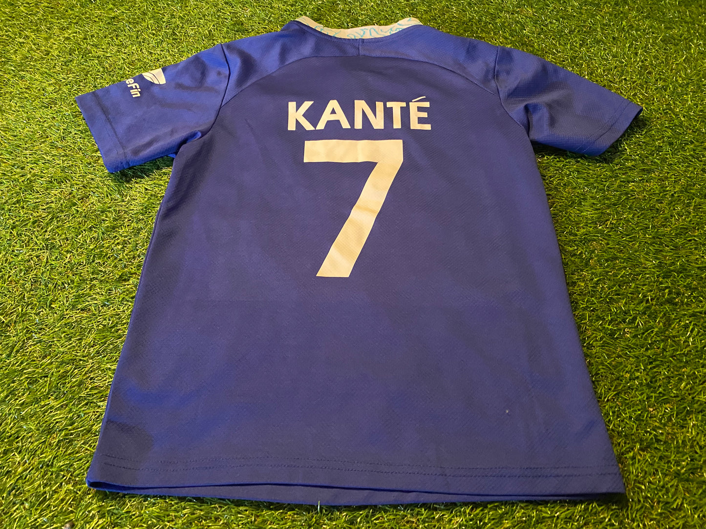 Chelsea FC Soccer Football Small Boys 7-8 Year Old Kante no7 EPL Nike Home Jersey